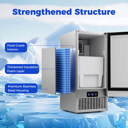 Commercial Ice Maker 110 Lbs Daily Capacity