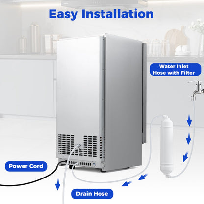 Commercial Ice Maker 110 Lbs Daily Capacity