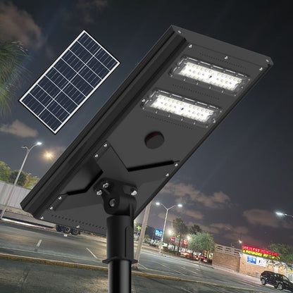 Commerical Solar Power LED Parking Lot Light - 2 Years Warranty - Tampa Home & Garden Store
