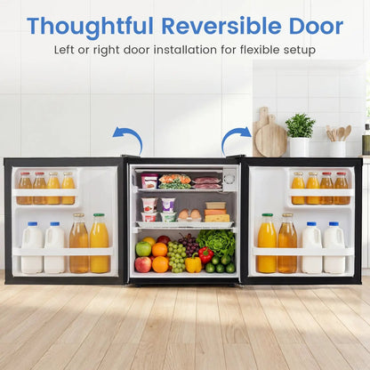 Compact Mini Fridge with 7-Level Thermostat