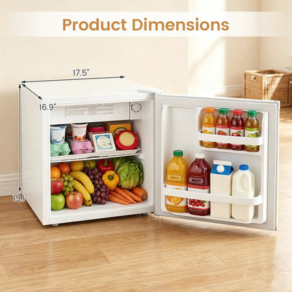 Compact Mini Fridge with 7-Level Thermostat