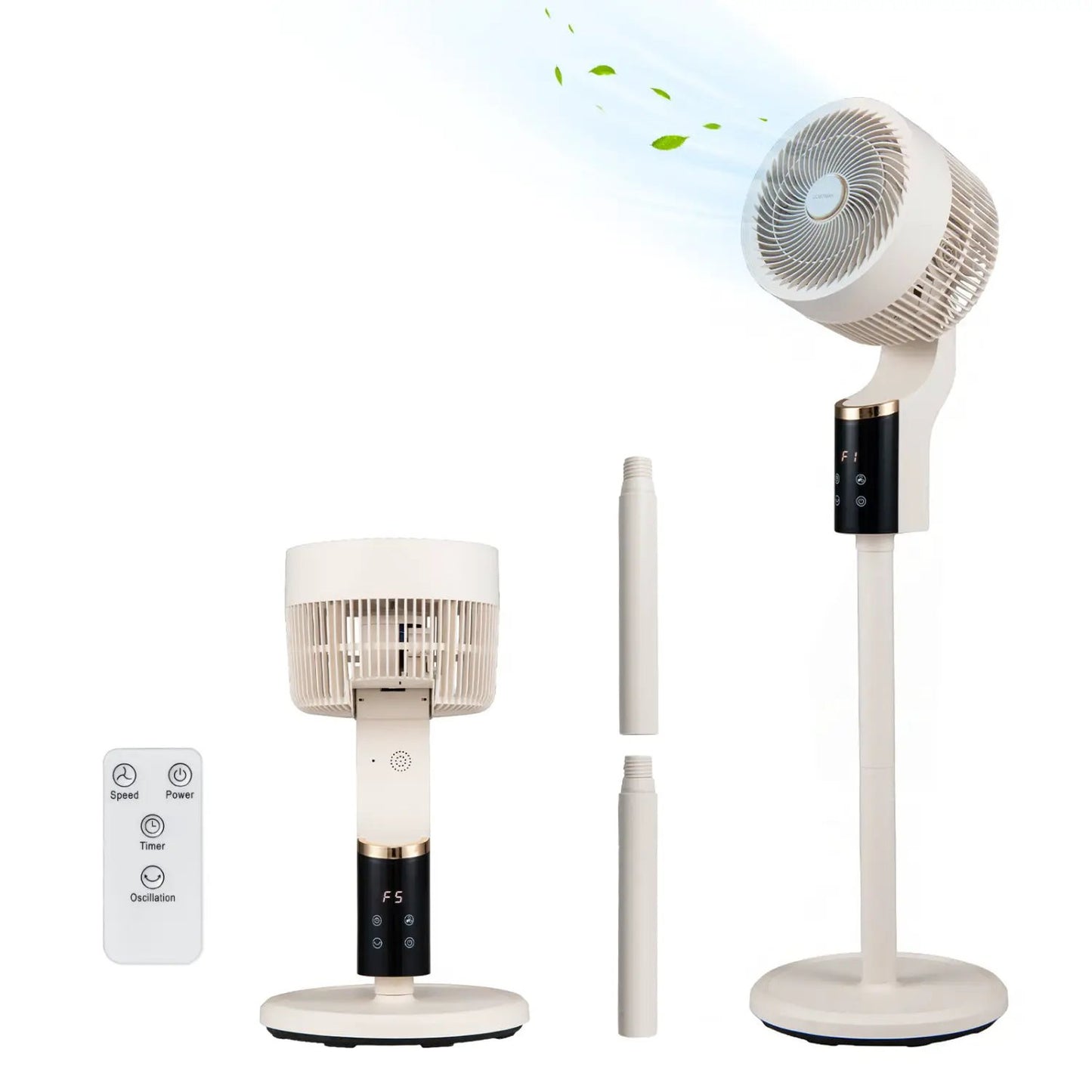 Compact Standing Fan 70 Degree Oscillation