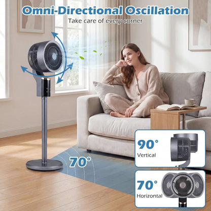 Compact Standing Fan 70 Degree Oscillation