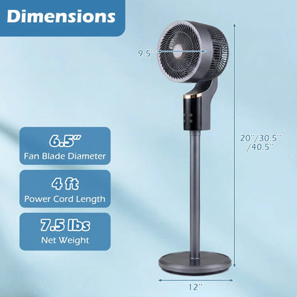 Compact Standing Fan 70 Degree Oscillation
