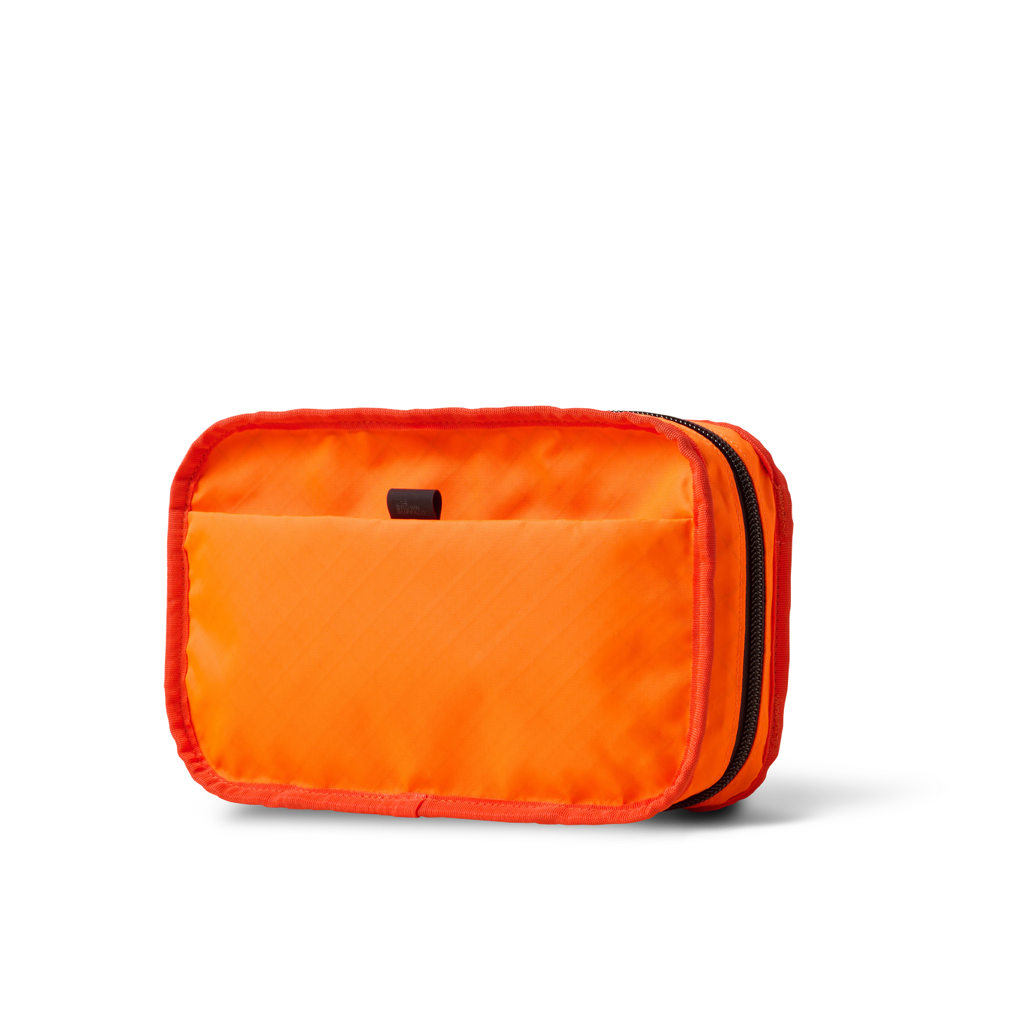Concealsling crossbody bag by The Brown Buffalo in bright orange fabric with black zipper on Tampa Home & Garden Store