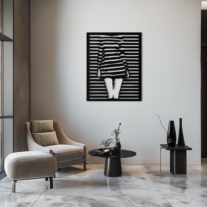 Confident Woman Metal Wall Art - Elegant Female Face Steel Silhouette- KAF476 - Tampa Home & Garden Store