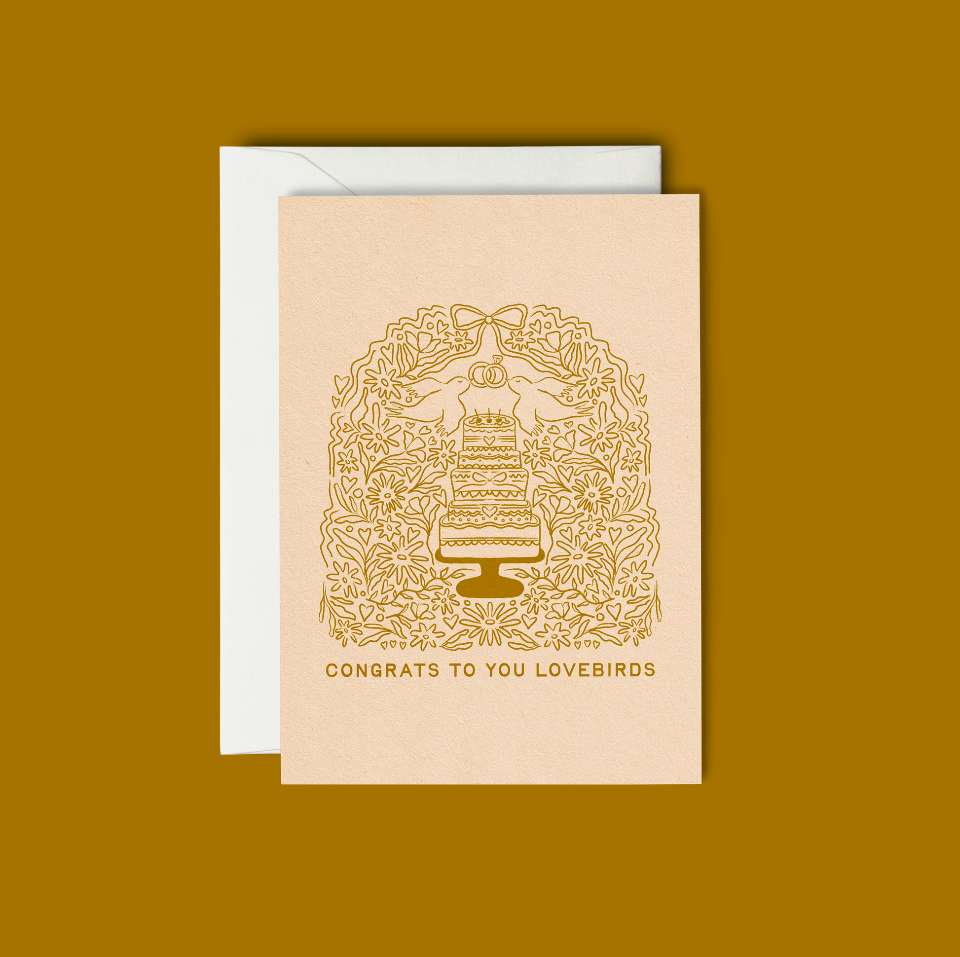Congrats To You Lovebirds - Greeting Card - Tampa Home & Garden Store