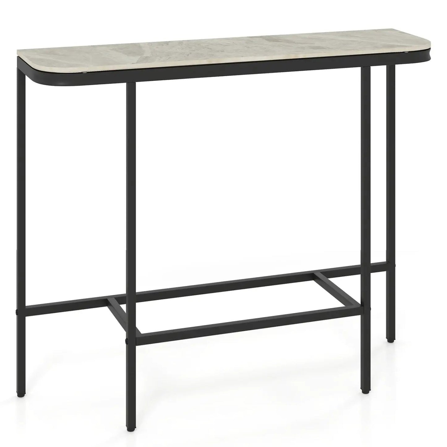 Console Table 44-Inch Entryway with Marble Top