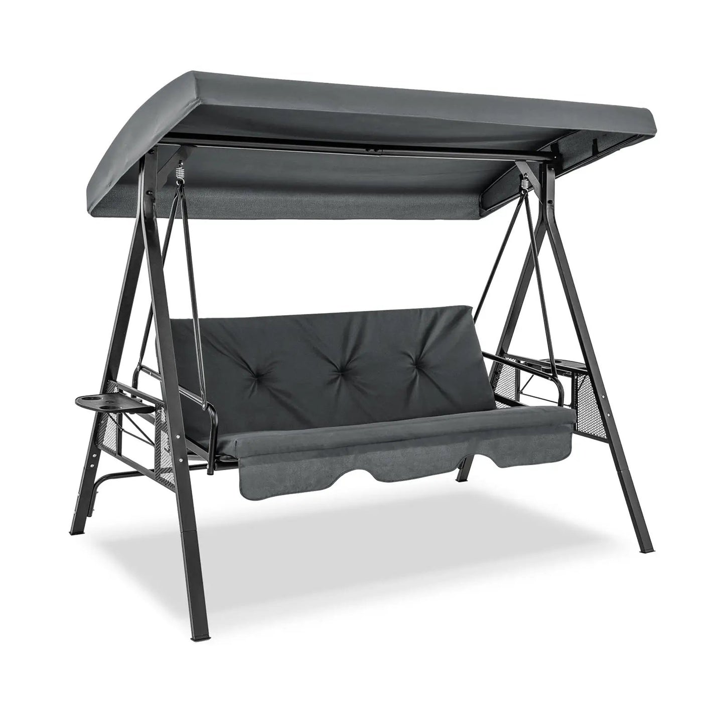 Three Seat Convertible Porch Swing With Canopy