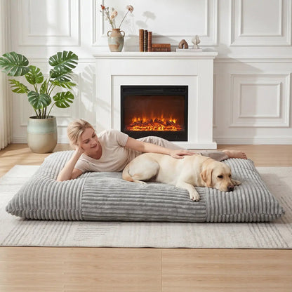 Convertible Bean Bag Floor Sofa Corduroy Cover