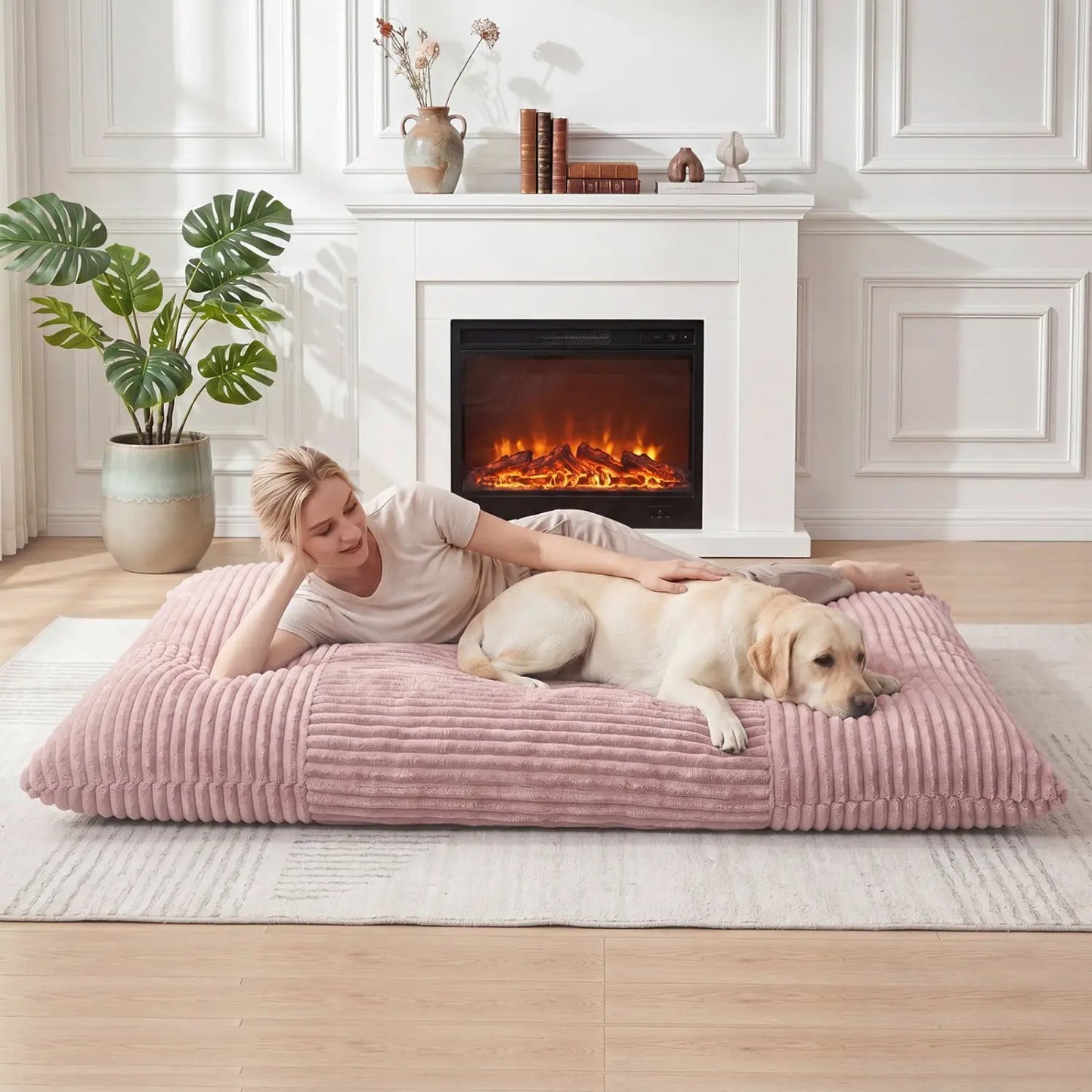Convertible Bean Bag Floor Sofa Corduroy Cover