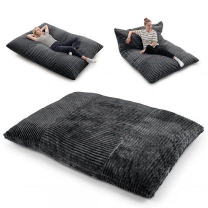 Convertible Bean Bag Floor Sofa Corduroy Cover