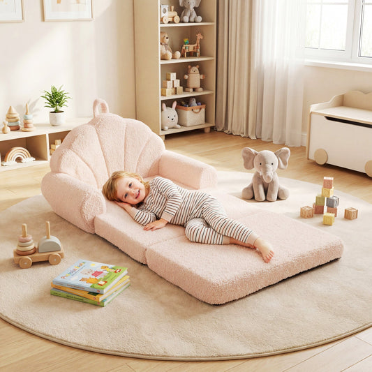 Convertible Kids Sofa 2-in-1 Fold out Toddler Couch Chair - Tampa Home & Garden Store