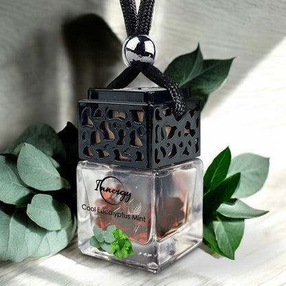 Cool Eucalyptus Mint Crystal-Enhanced Oil Diffuser, Car Air Freshener, 8ml - Tampa Home & Garden Store