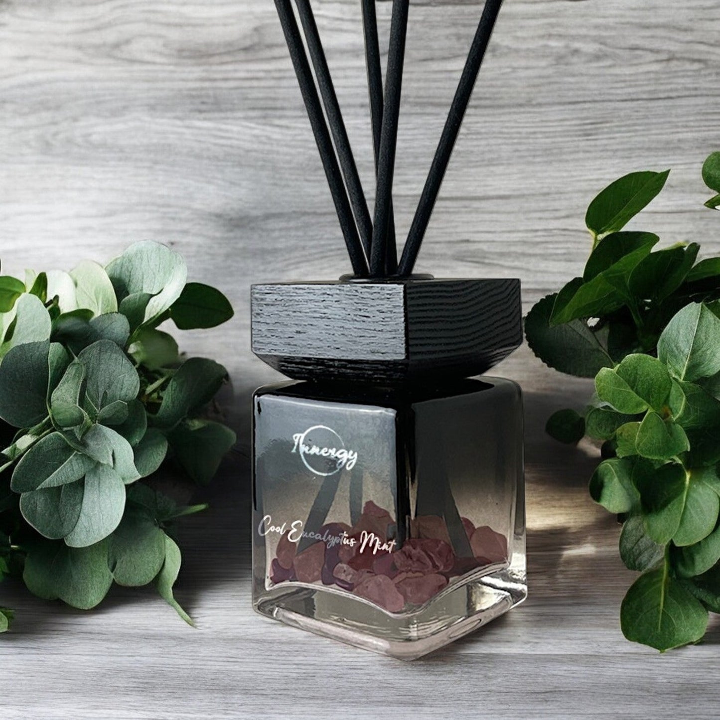 Cool Eucalyptus Mint Crystal-Enhanced Reed Oil Diffuser, 100ml - Tampa Home & Garden Store