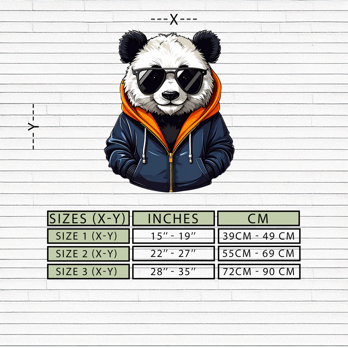 Cool Panda with Hoodie Metal Wall Art – Urban Animal UV Print Decor-KAFUVM001 - Tampa Home & Garden Store
