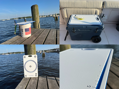 Bucket or Cooler Top Cutting Board