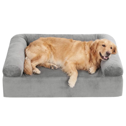 Cooling Gel Memory Foam Dog Bed for Medium Dogs