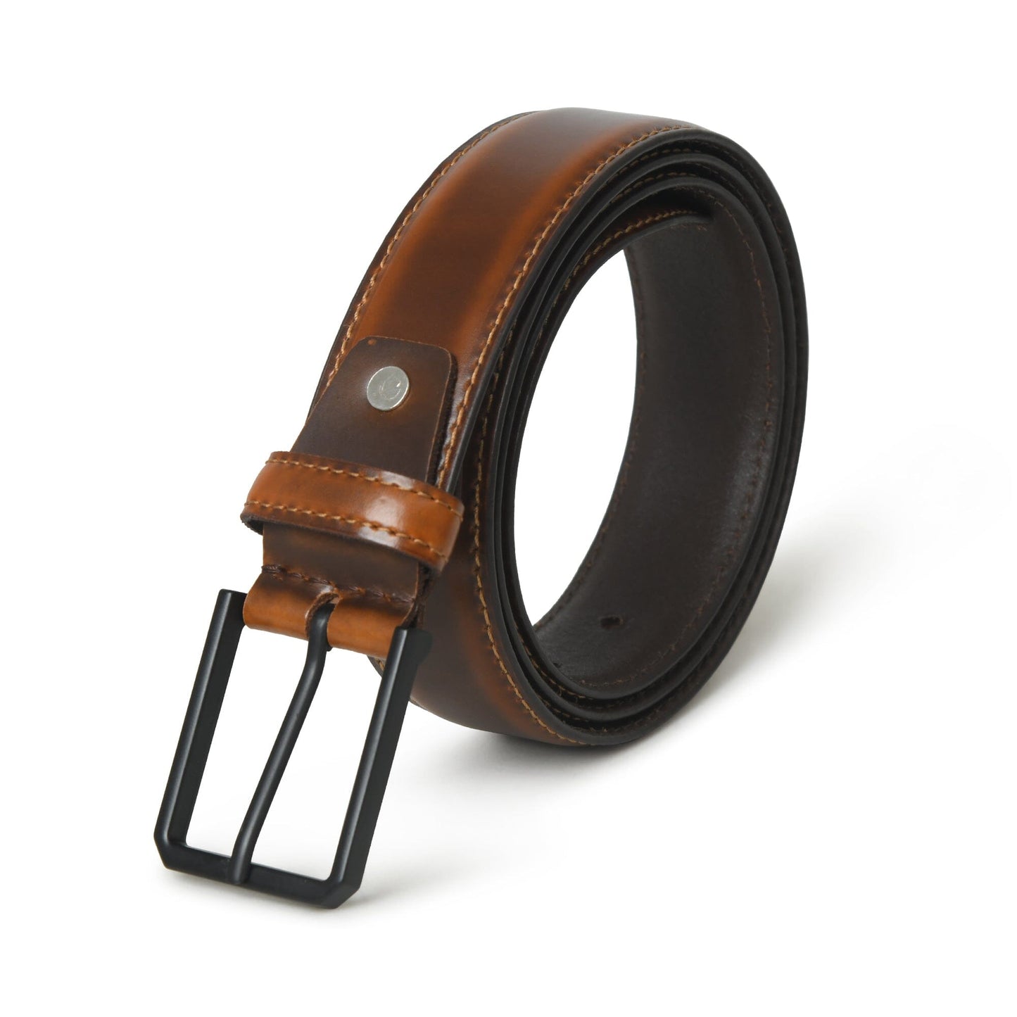 Cooper Caramel Leather Belt - Tampa Home & Garden Store