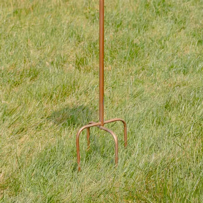 Copper Finish Metal Garden Birdhouse with Stake and Pole - Tampa Home & Garden Store
