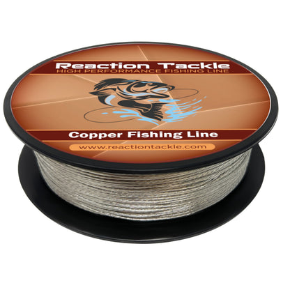 Fil de pêche en cuivre Reaction Tackle - Fil de traîne - Étamé - Neuf