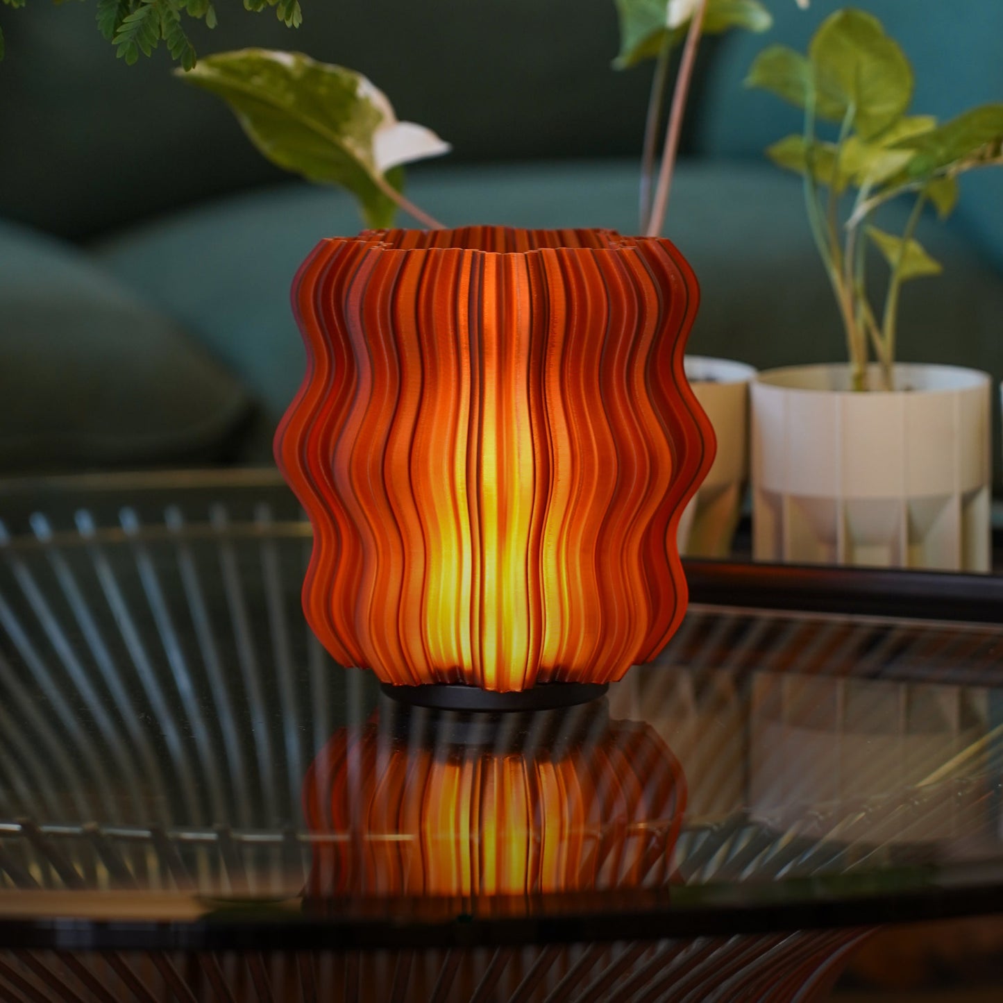 Mini lampe ondulée sans fil