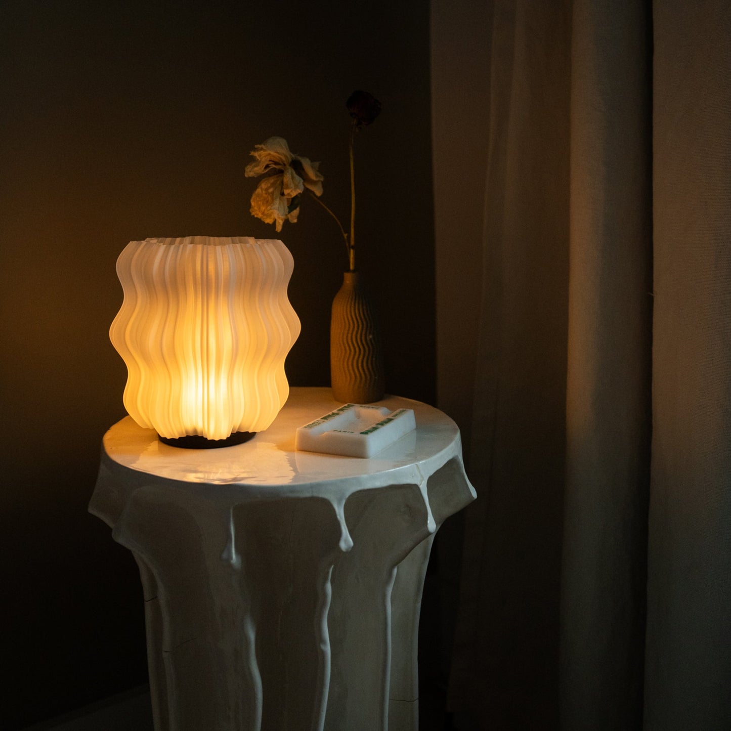 Mini lampe ondulée sans fil