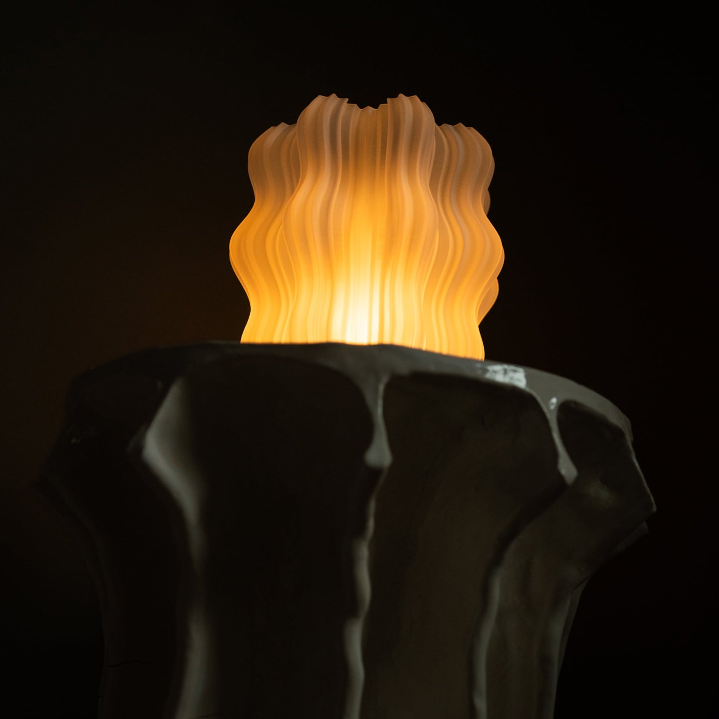 Mini lampe ondulée sans fil