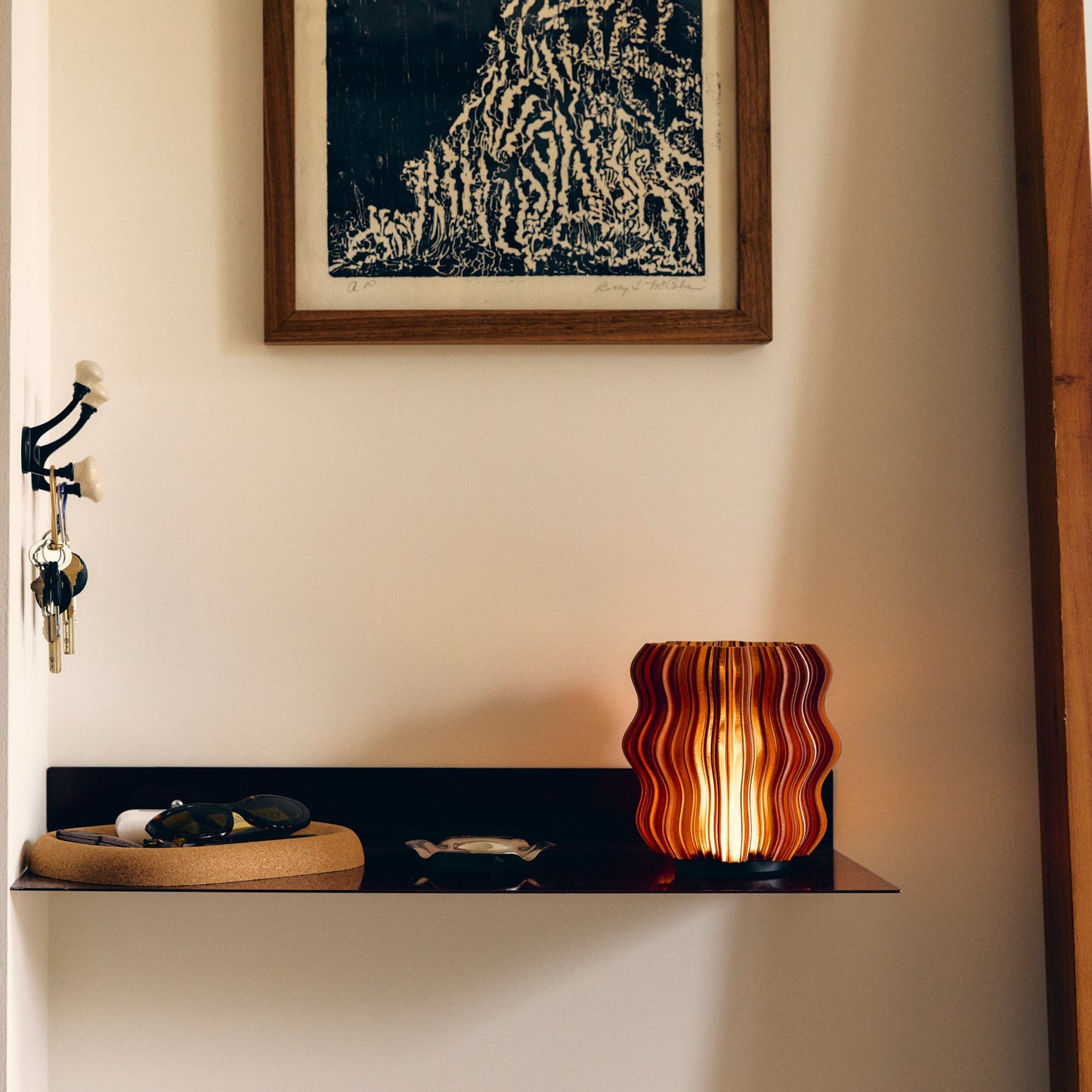 Mini lampe ondulée sans fil