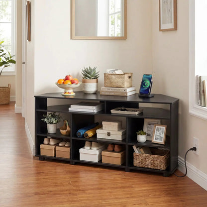 Corner TV Stand for 55 Inch TV With Storage