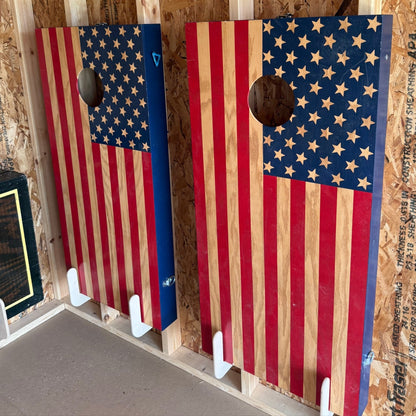 Cornhole Board Storage Rack – Shed Organizer & Tool Rack - Tampa Home & Garden Store