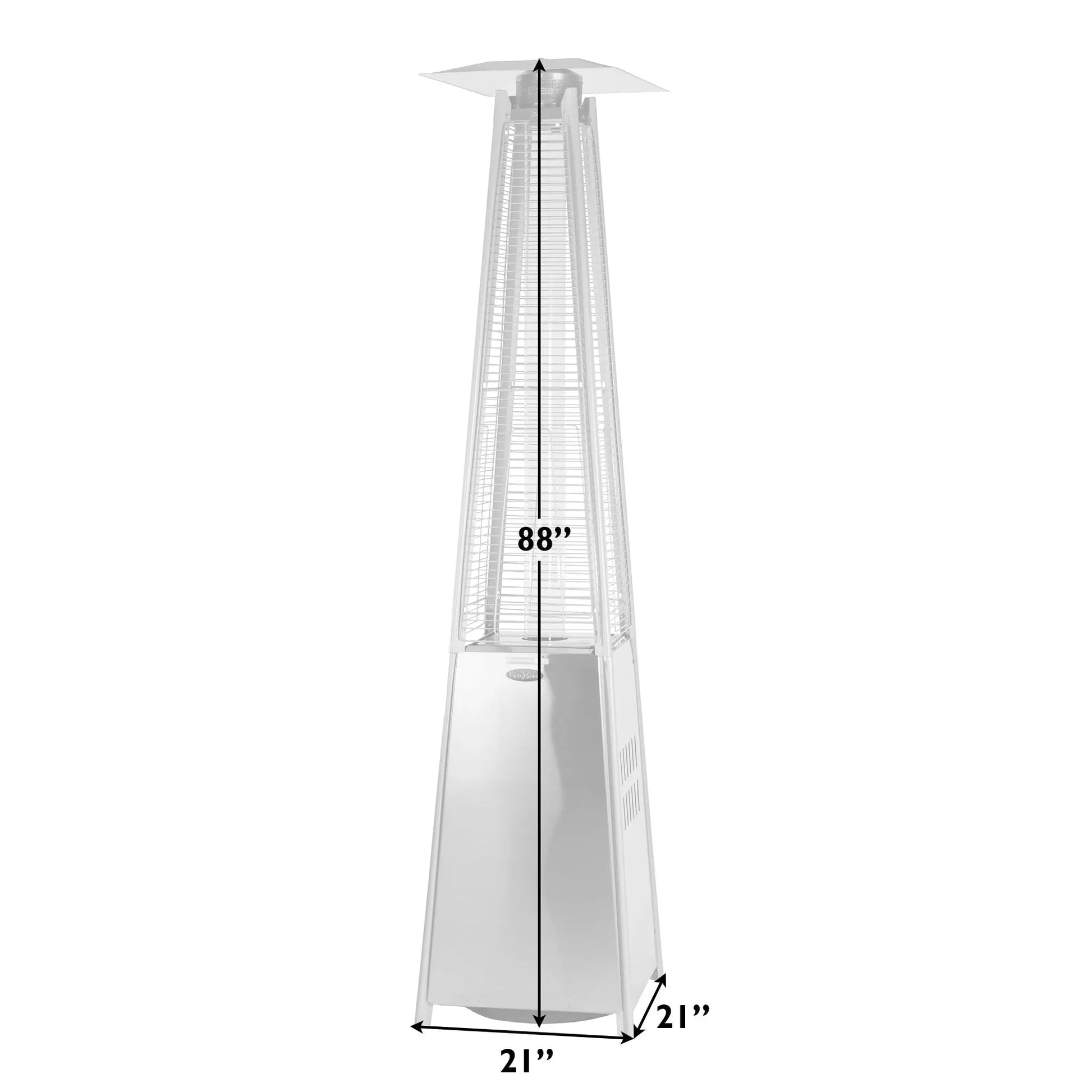 Coronado Brushed Bronze Pyramid Flame Gas Patio Heater by Fire Sense/Balkene Home, 88in tall on Tampa Home & Garden Store