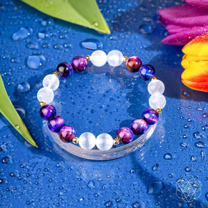 Cosmic Energy Amplifier - Galaxy Tiger’s Eye Bracelet - Tampa Home & Garden Store
