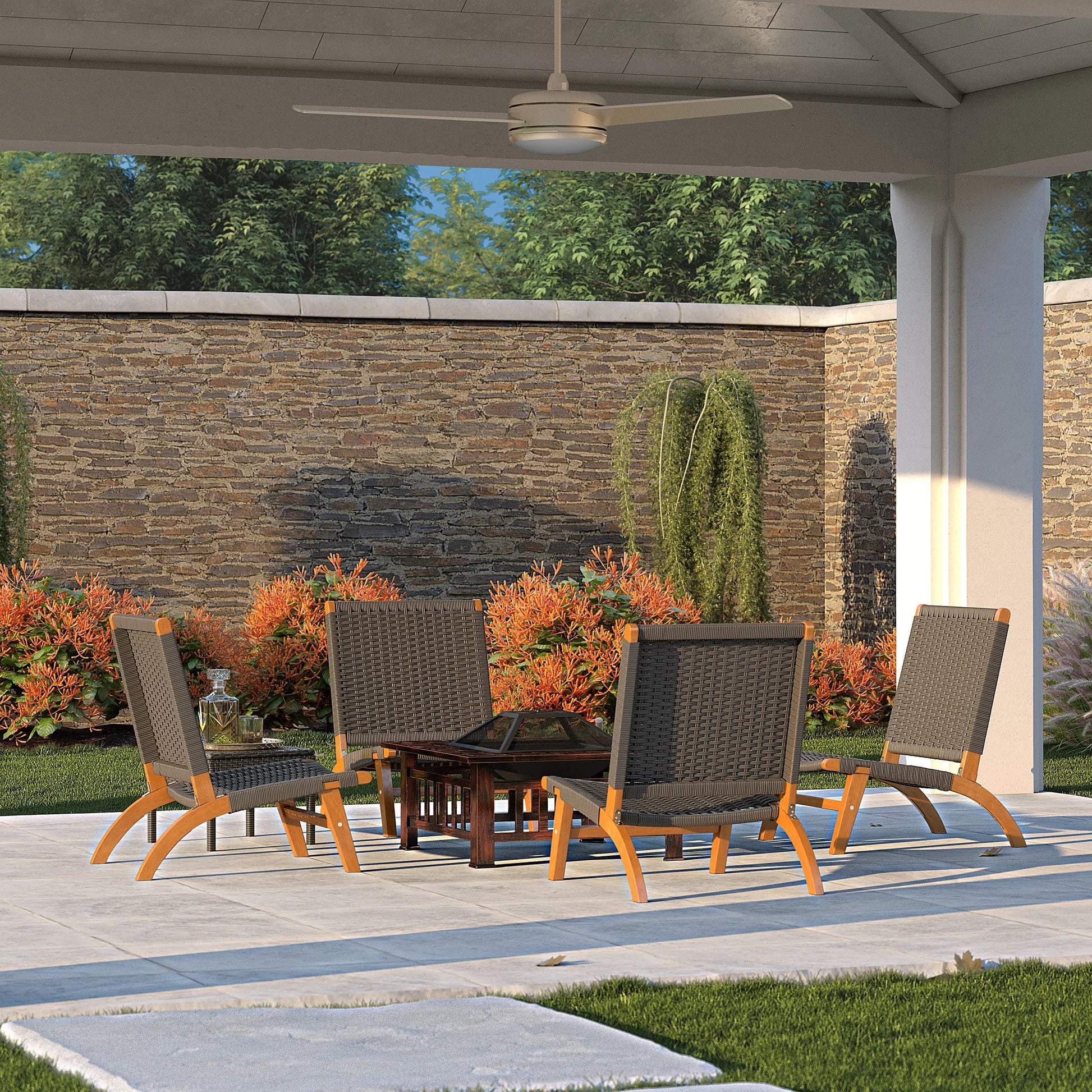 Costa Rica Outdoor Modern Lounge Chair - Tampa Home & Garden Store