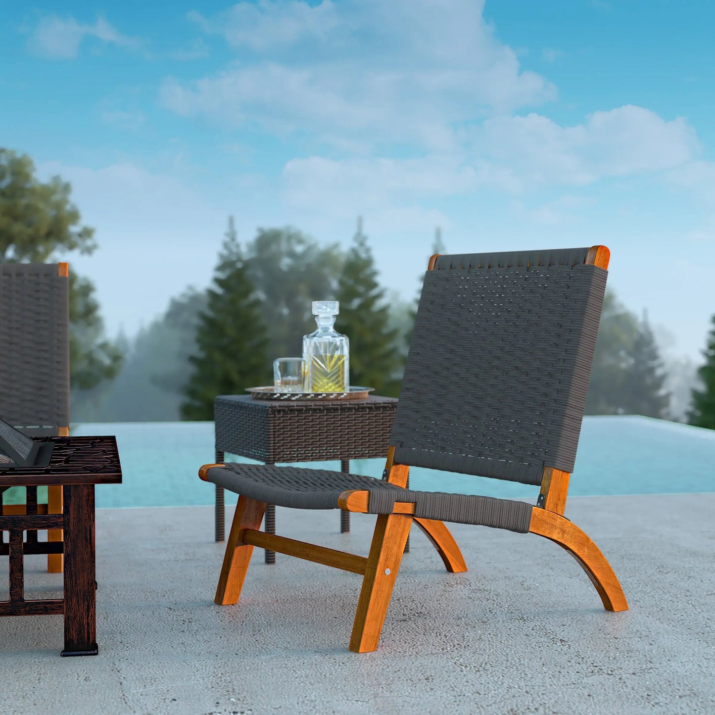 Costa Rica Outdoor Modern Lounge Chair - Tampa Home & Garden Store