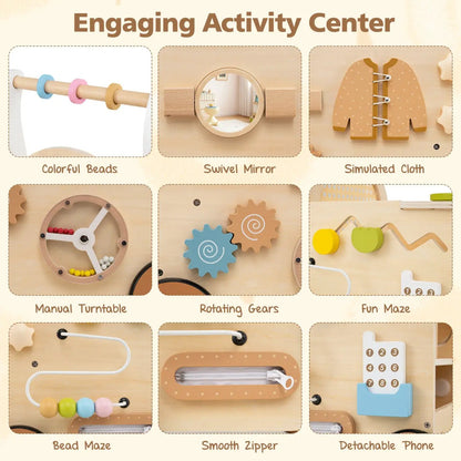 Wooden Push Walker 13 in 1 Activity Center
