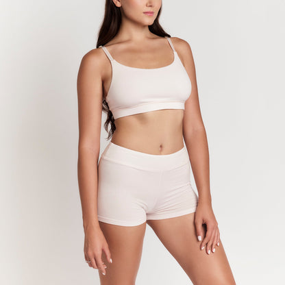 Boyshorts organic cotton by Net Positive in pale blush with seamless fit on Tampa Home & Garden Store