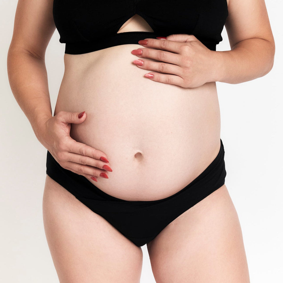 Maternity Brief Net Positive, black organic cotton maternity underwear on Tampa Home & Garden Store