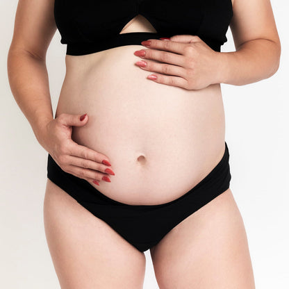 Maternity Brief Net Positive, black organic cotton maternity underwear on Tampa Home & Garden Store