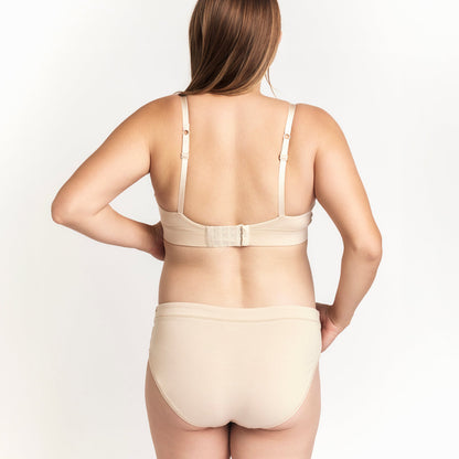 Maternity Brief in organic cotton beige with back-closure and adjustable straps Net Positive on Tampa Home & Garden Store