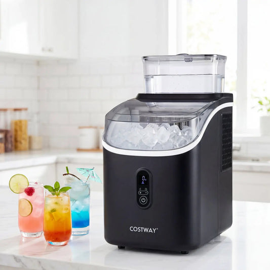 Countertop ice maker with external tank and self-cleaning, COSTWAY on Tampa Home & Garden Store