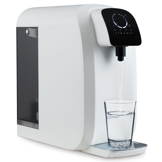 Countertop Reverse Osmosis Water Filter 5-Stage RO + PPC Water Filtration System with UV Light-White