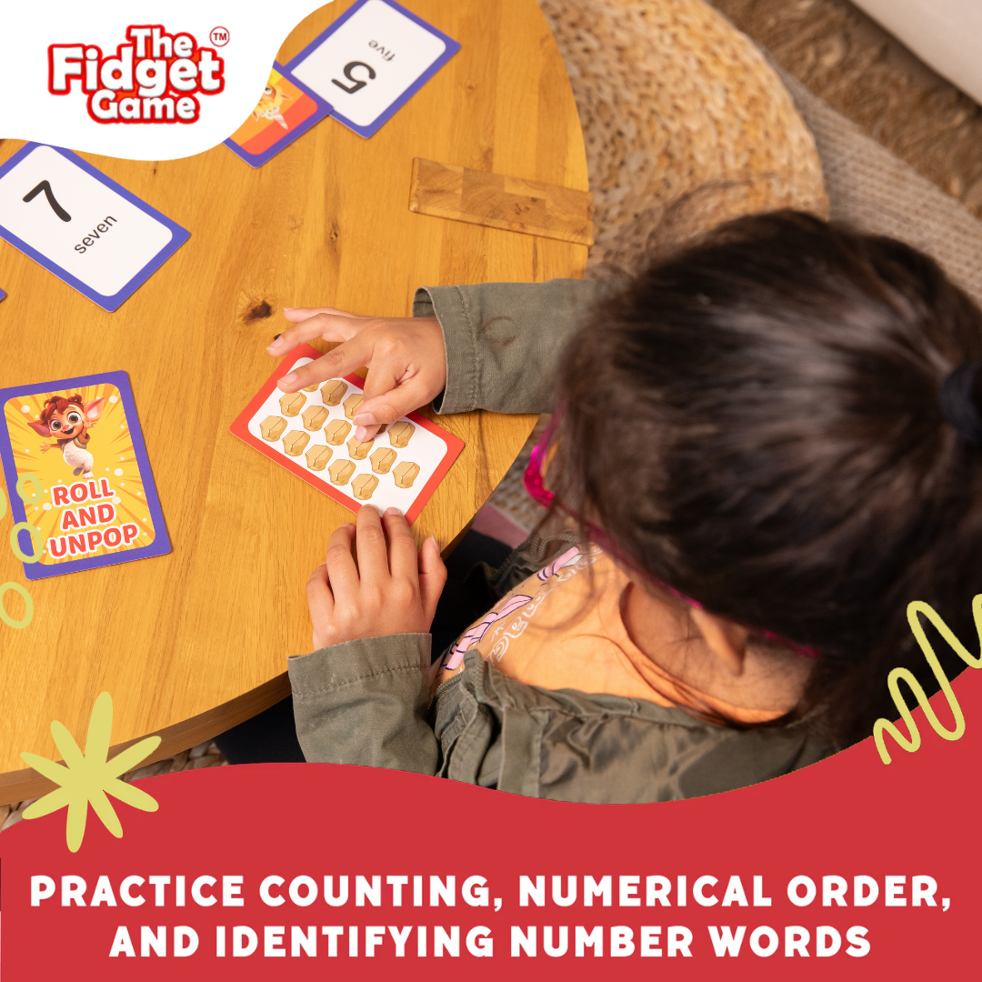Counting & Numbers Card Pack by The Fidget Games with red-bordered number cards CHOOSE Act on Tampa Home & Garden Store