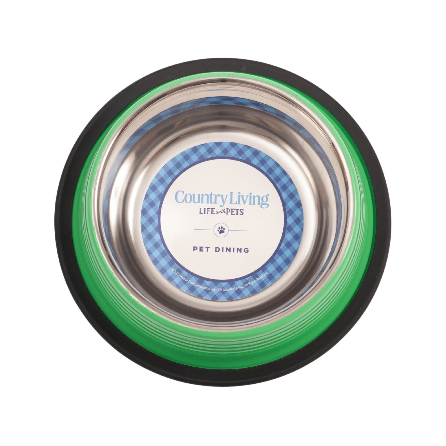 Country Living Set of 2 Ribbed Non-Slip Pet Bowls – Irish Green - Tampa Home & Garden Store