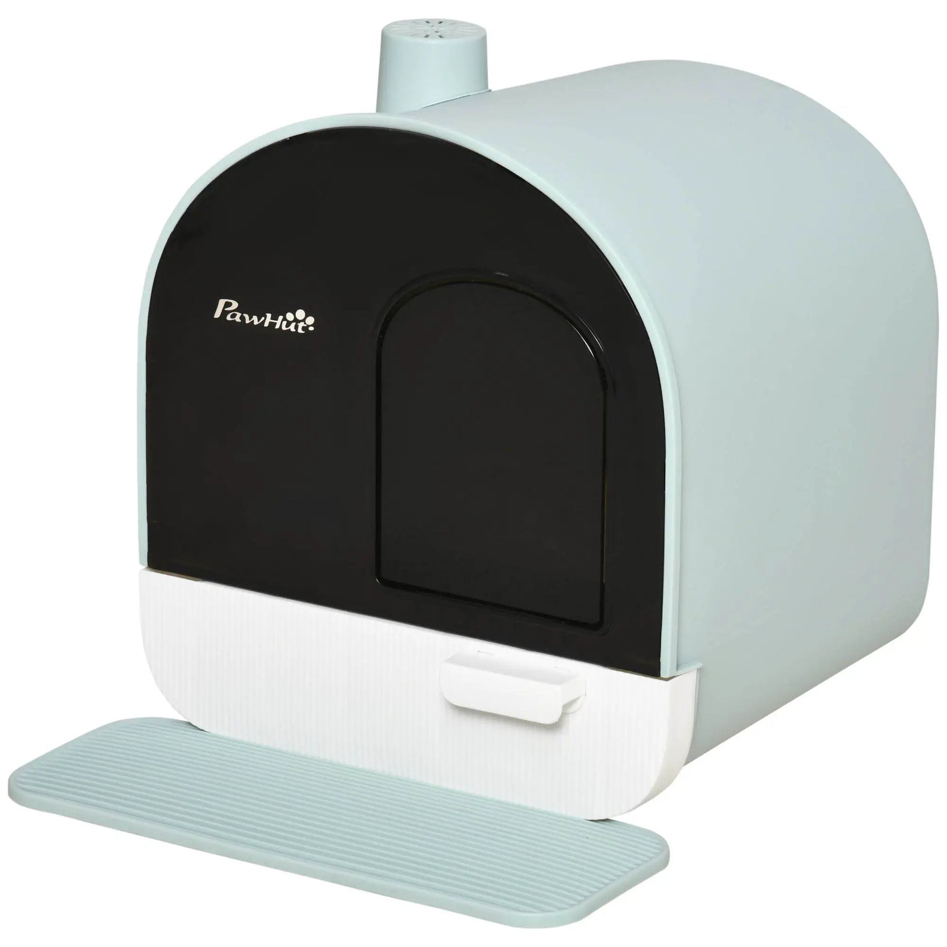 Covered Cat Litter Box with Odor Filter - Complete Privacy Kit with Tray, Scoop & Mat | Green Hooded Litter House - Tampa Home & Garden Store