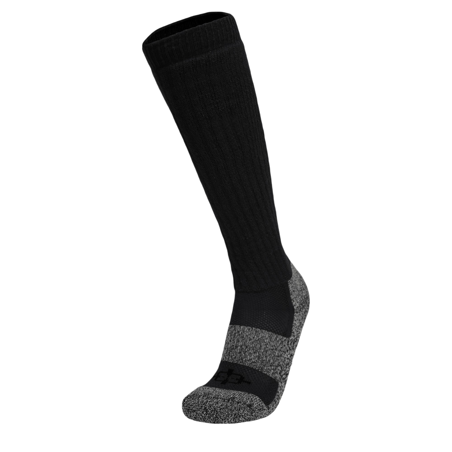 ROCK INFILTRATOR Sock knee-high tactical knee sock in black with gray knit accents on Tampa Home & Garden Store