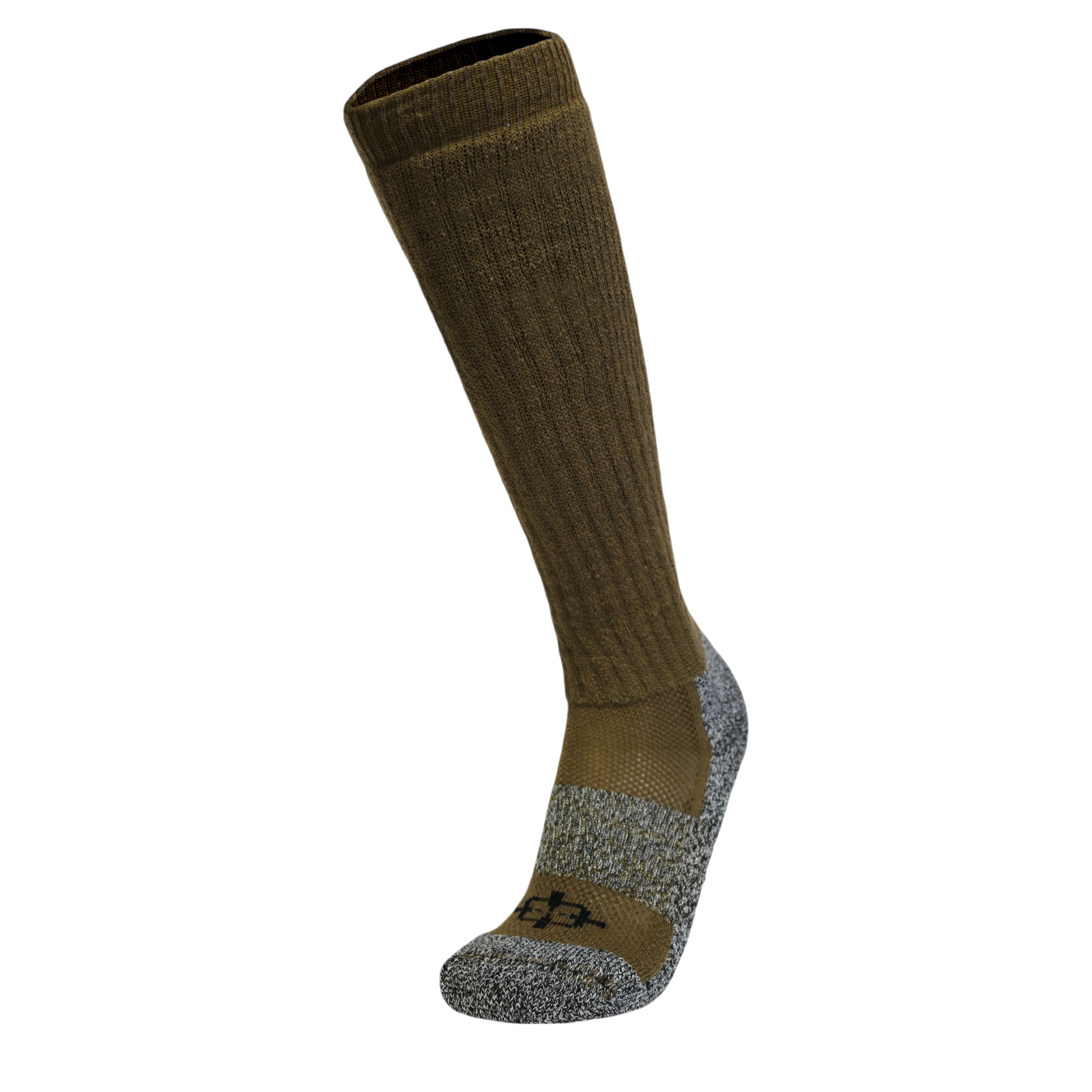 ROCK INFILTRATOR Sock, knee-high military/tactical sock in olive-brown knit by Covert Threads on Tampa Home & Garden Store