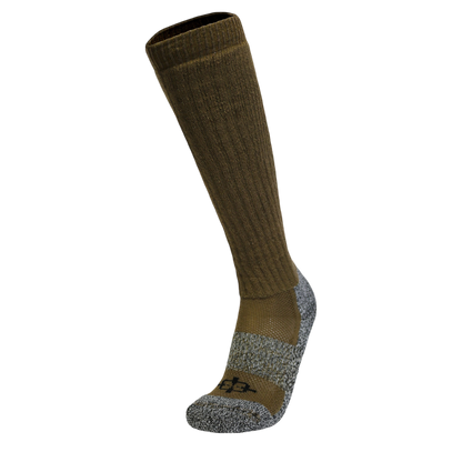 ROCK INFILTRATOR Sock, knee-high military/tactical sock in olive-brown knit by Covert Threads on Tampa Home & Garden Store
