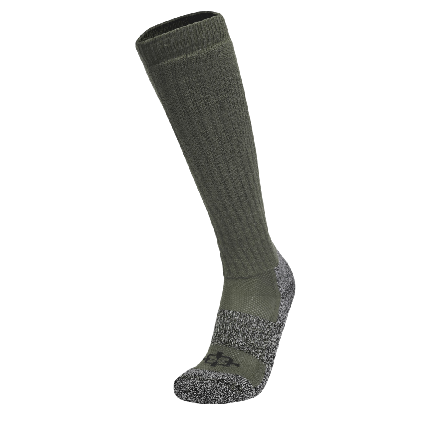 ROCK INFILTRATOR Knee Sock by Covert Threads military tactical sock olive gray with ribbed cuff on Tampa Home & Garden Store