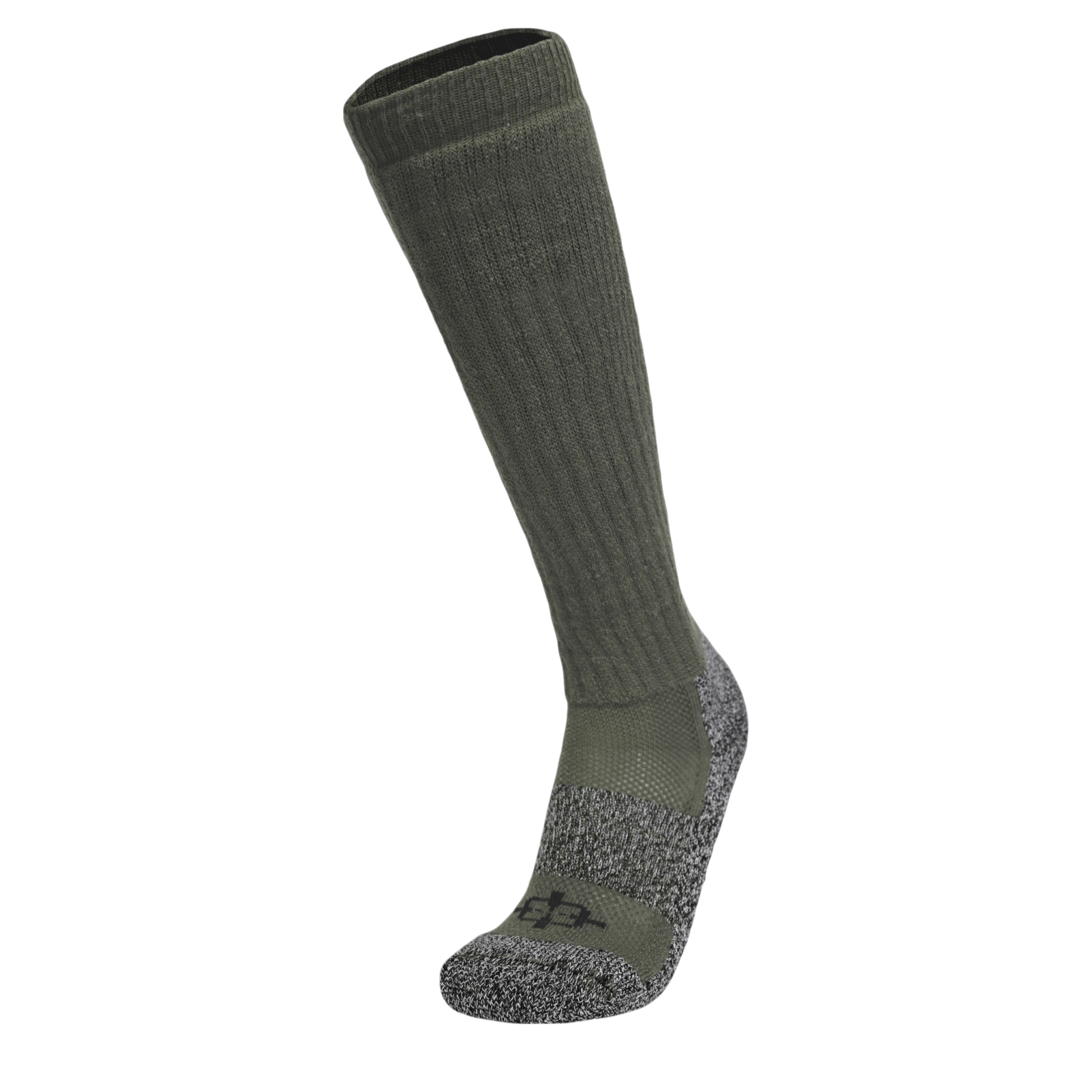 ROCK INFILTRATOR Knee Sock by Covert Threads military tactical sock olive gray with ribbed cuff on Tampa Home & Garden Store